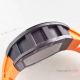 Richard Mille RM 4 Replica Watch Black Case Skull Dial Orange Rubber Strap (6)_th.jpg